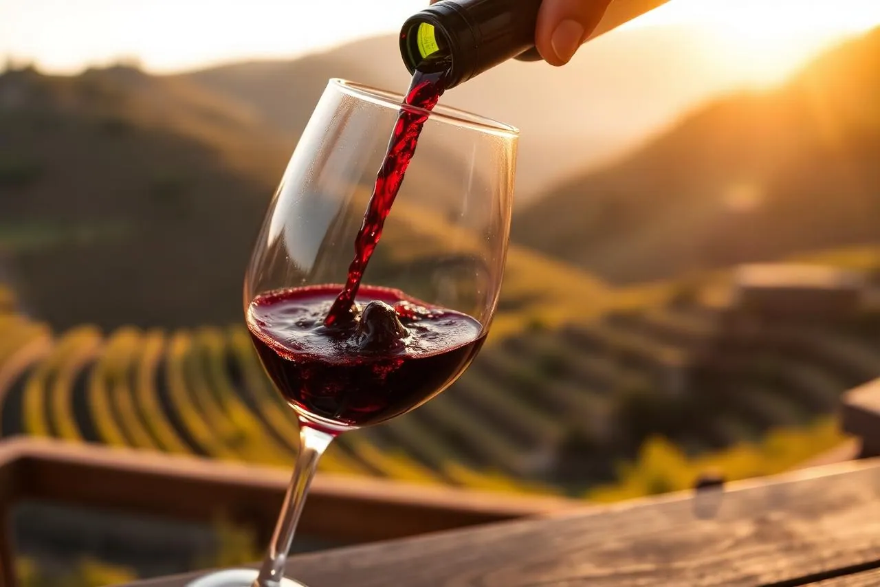 Prova de vinhos numa quinta do Douro