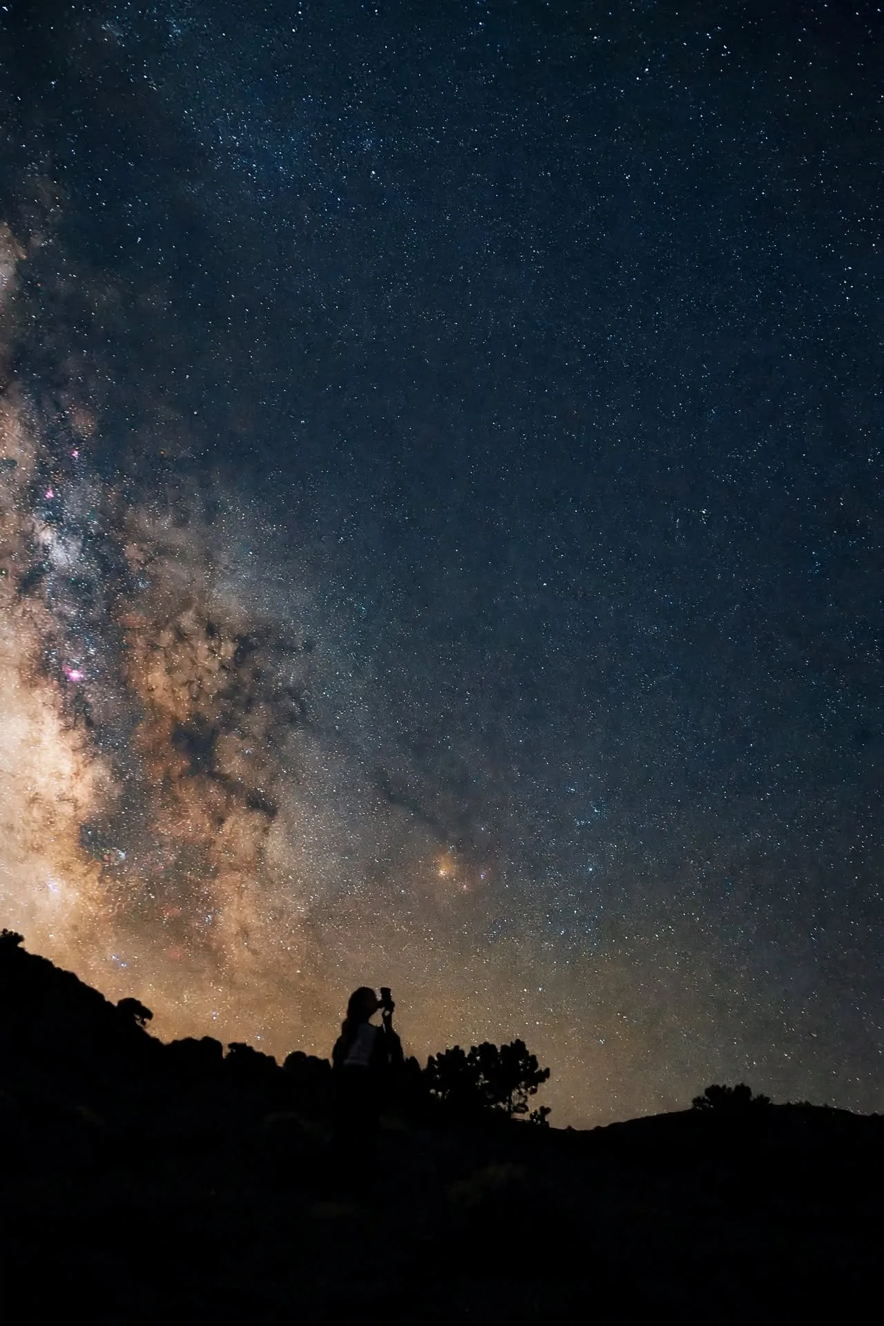 Avistamento de estrelas e Via Láctea na Serra da Estrela